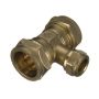 Compression Reducing Tee - 22mm x 22mm x 15mm