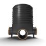 FloPlast Inspection Chamber Set with Polypropylene Cover - 450mm Diameter For 160mm Drainage