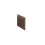 Louvered Grill Round with Flyscreen - 125mm x 200mm x 200mm Brown
