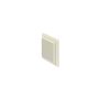 Louvered Grill Round with Flyscreen - 125mm x 200mm x 200mm White