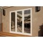 Aluminium Bifold Door Part Q Compliant - 2100mm White - 3 Right