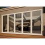 Aluminium Bifold Door - 4200mm White - 5 Left