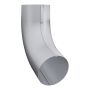 Lindab Aluminium Conical Pipe Bend 70 - 75mm Silver Metallic