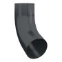 Lindab Aluminium Conical Pipe Bend 70 - 87mm Anthracite Grey