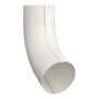 Lindab Aluminium Conical Pipe Bend 70 - 87mm White