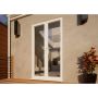Aluminium French Door - 1200mm White - Open Out