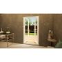Aluminium French Door - 1200mm White - Open Out