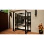 Aluminium French Door - 1500mm Anthracite Grey Open Out - 2x 300mm Sidescreens