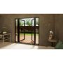 Aluminium French Door - 1500mm Anthracite Grey Open Out - 2x 300mm Sidescreens
