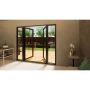 Aluminium French Door - 1500mm Anthracite Grey Open Out - 2x 450mm Sidescreens