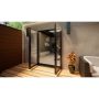 Aluminium French Door Part Q Compliant - 1500mm Anthracite Grey - Open Out