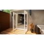 Aluminium French Door - 1500mm White - Open Out