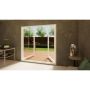 Aluminium French Door Part Q Compliant - 2100mm White - Open Out