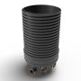 Inspection Chamber Set - 600mm Diameter x 1500mm Depth with 110mm Channel & 110mm Inlets