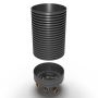 Inspection Chamber Set - 600mm Diameter x 1500mm Depth with 110mm Channel & 110mm Inlets