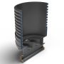 Inspection Chamber Set - 600mm Diameter x 1020mm Depth with 110mm Channel & 110mm Inlets