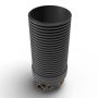 Inspection Chamber Set - 600mm Diameter x 1960mm Depth with 160mm Channel & 110mm Inlets