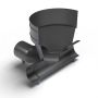 Inspection Chamber Base - 600mm Diameter with 225mm Channel & 225mm Inlets