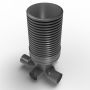 Inspection Chamber Set - 600mm Diameter x 1570mm Depth with 225mm Channel & 225mm Inlets