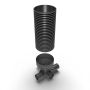 Inspection Chamber Set - 600mm Diameter x 1960mm Depth with 225mm Channel & 225mm Inlets