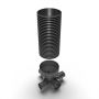 Inspection Chamber Set - 600mm Diameter x 1985mm Depth with 300mm Channel & 225mm Inlets