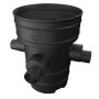 Catchpit Chamber Base - 450mm Diameter For 110mm Pipe with 110mm & 160mm Inlets