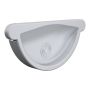 Lindab Aluminium Gutter Self-Locking Stop End - 150mm Silver Metallic