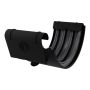 Lindab Aluminium Gutter Union with Rubber Seal - 125mm Black