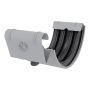Lindab Aluminium Gutter Union with Rubber Seal - 150mm Silver Metallic