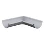 Lindab Aluminium Gutter Internal Angle 90 - 150mm Silver Metallic