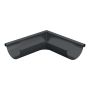 Lindab Aluminium Gutter External Angle 90 - 125mm Anthracite Grey