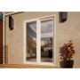 Aluminium Sliding Door - 1500mm White - Left Hand Slide & Right Hand Fixed