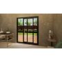 Aluminium Sliding Door Part Q Compliant - 1800mm Grey - Right Hand Slide & Left Hand Fixed