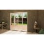 Aluminium Sliding Door - 2100mm White - Left Hand Slide & Right Hand Fixed