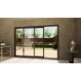 Aluminium Sliding Door - 3000mm Grey - Left Hand Slide & Right Hand Fixed