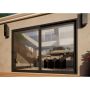 Aluminium Sliding Door Part Q Compliant - 3000mm Grey - Left Hand Slide & Right Hand Fixed