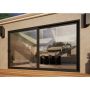 Aluminium Sliding Door - 3600mm Grey - Left Hand Slide & Right Hand Fixed