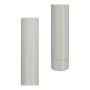 Lindab Aluminium Downpipe - 100mm x 3mtr White