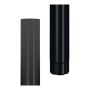 Lindab Aluminium Downpipe - 75mm x 3mtr Black