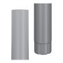 Lindab Aluminium Downpipe - 75mm x 3mtr Silver Metallic
