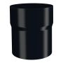 Lindab Aluminium Pipe Connector - 75mm Black