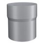 Lindab Aluminium Pipe Connector - 75mm Silver Metallic