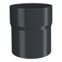 Lindab Aluminium Pipe Connector - 87mm Anthracite Grey