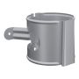 Lindab Aluminium Downpipe Bracket - 87mm Silver Metallic