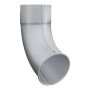 Lindab Aluminium Pipe Shoe - 87mm Silver Metallic