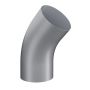 Lindab Steel Conical Downpipe Bend 45 - 100mm Silver Metallic