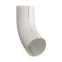 Lindab Steel Conical Downpipe Bend 70 - 75mm Antique White