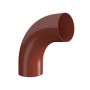 Lindab Steel Conical Downpipe Bend 85 - 100mm Tile Red