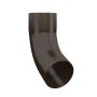 Lindab Steel Downpipe Bend with Socket 70 - 100mm Brown