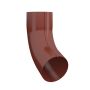 Lindab Steel Downpipe Bend with Socket 70 - 120mm Tile Red